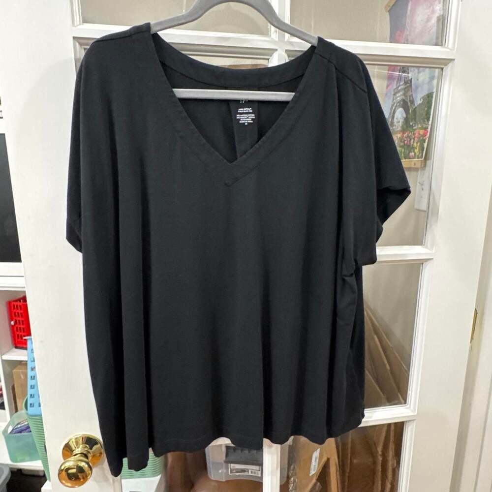 J. Jill Luxe Supima Pleat-Back Tee